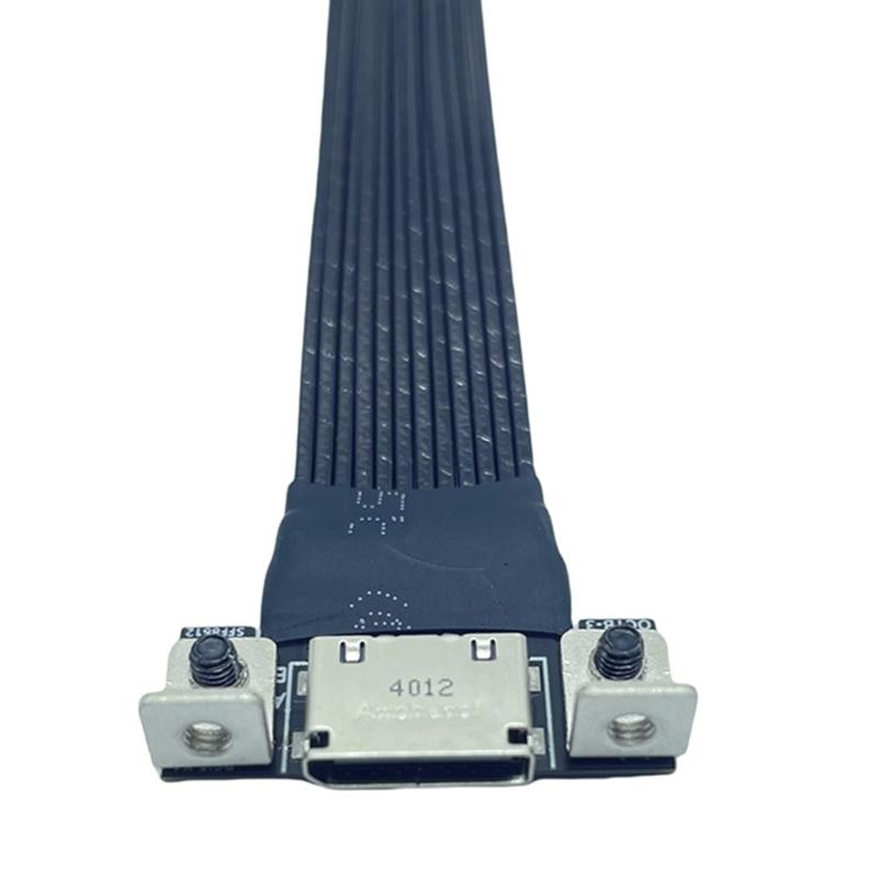 Удлинительный кабель M.2 на Oculink 4i, кабель с серебряным покрытием PCIe4.0 Gen4 для адаптера M.2 M Key NVME на SFF8611
