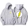 Толстовка с капюшоном Movie Yellow Flash Printing для мужчин, модная хип-хоп-толстовка с капюшоном с круглым вырезом и карманом, флисовая толстовка с капюшоном