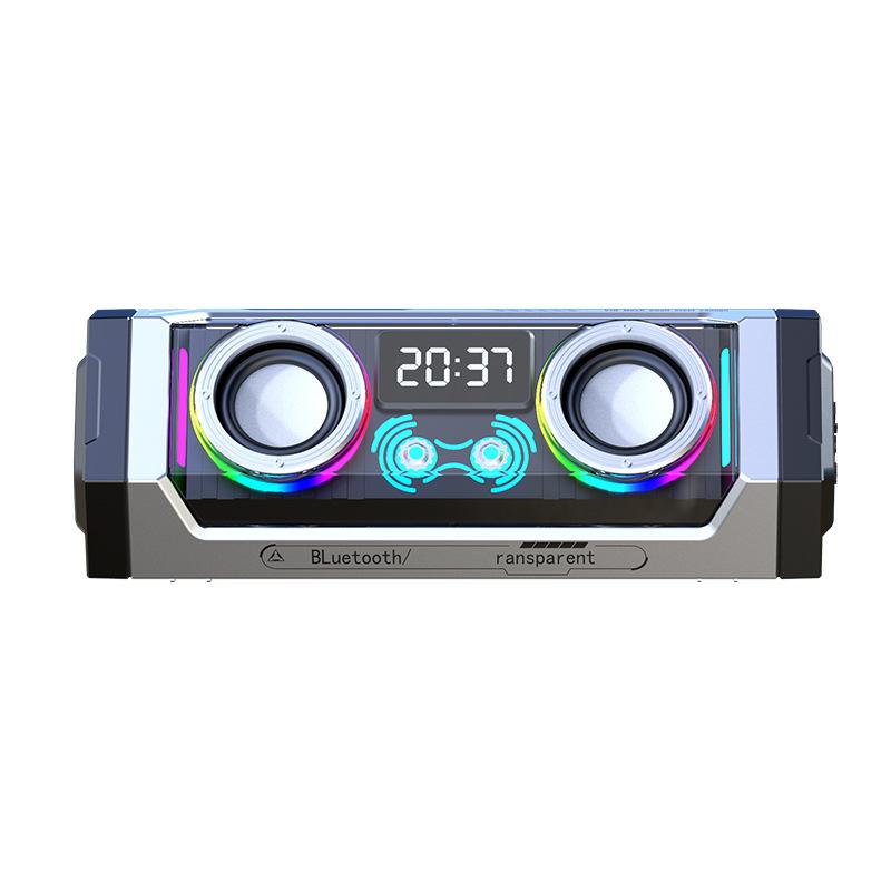 Mini Mecha Bluetooth Speaker Subwoofer RGB Ambient Light Soundbar Wireless TWS Connection Surround Music Box TF Card MP3 Player