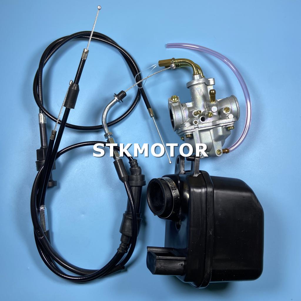 50CC Carburetor Carby With Air Filter Throttle Cable Choke Cable for Yamaha PeeWee PW50 PW 50 PY50 YZinger 50 YZINGER BIKE