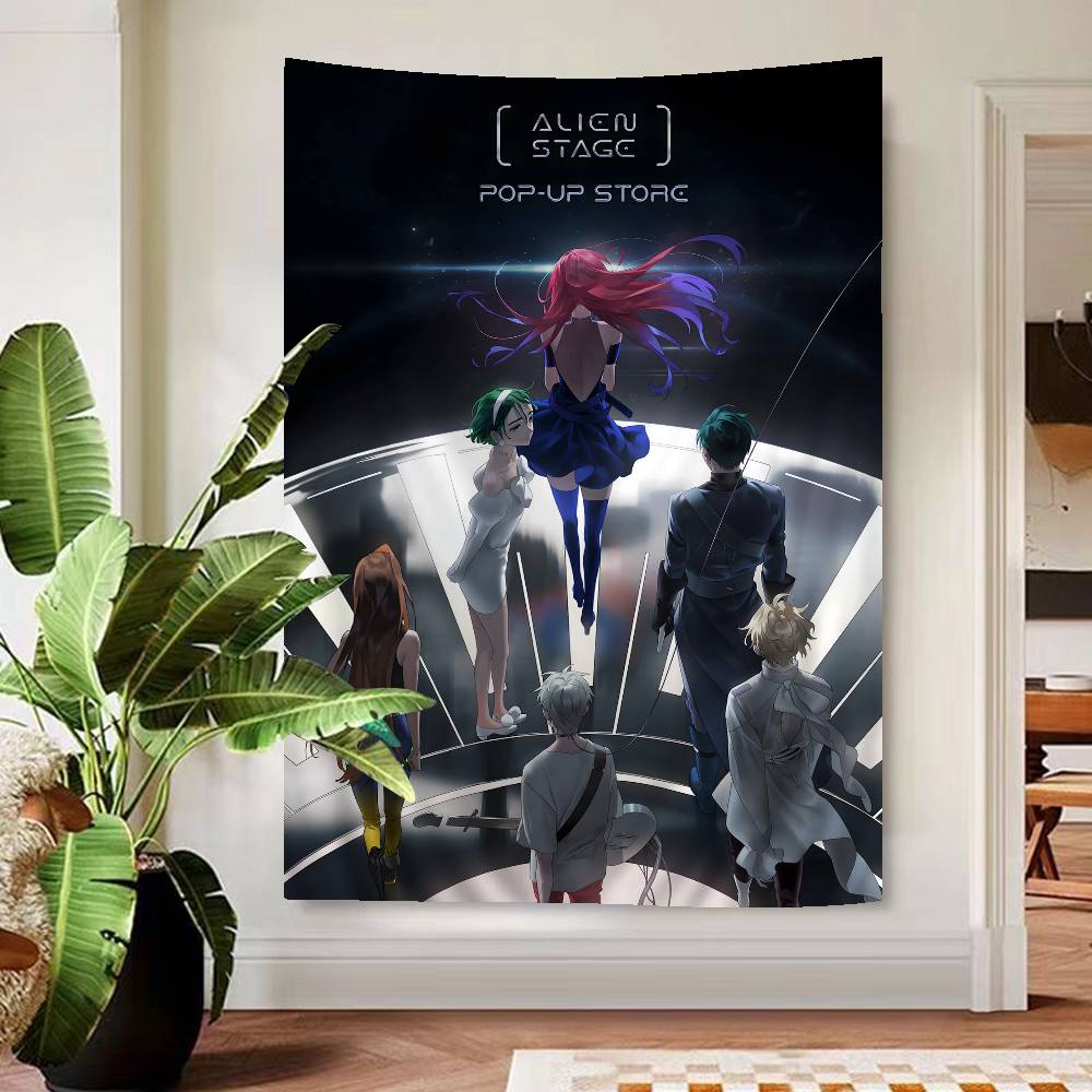 Anime pop aALIEN STAGE Colorful Tapestry Wall Hanging Bohemian Wall Tapestries Mandala Wall Art Decor