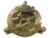 Vintage Brass Compass Sundial with Sheesham Wooden Box