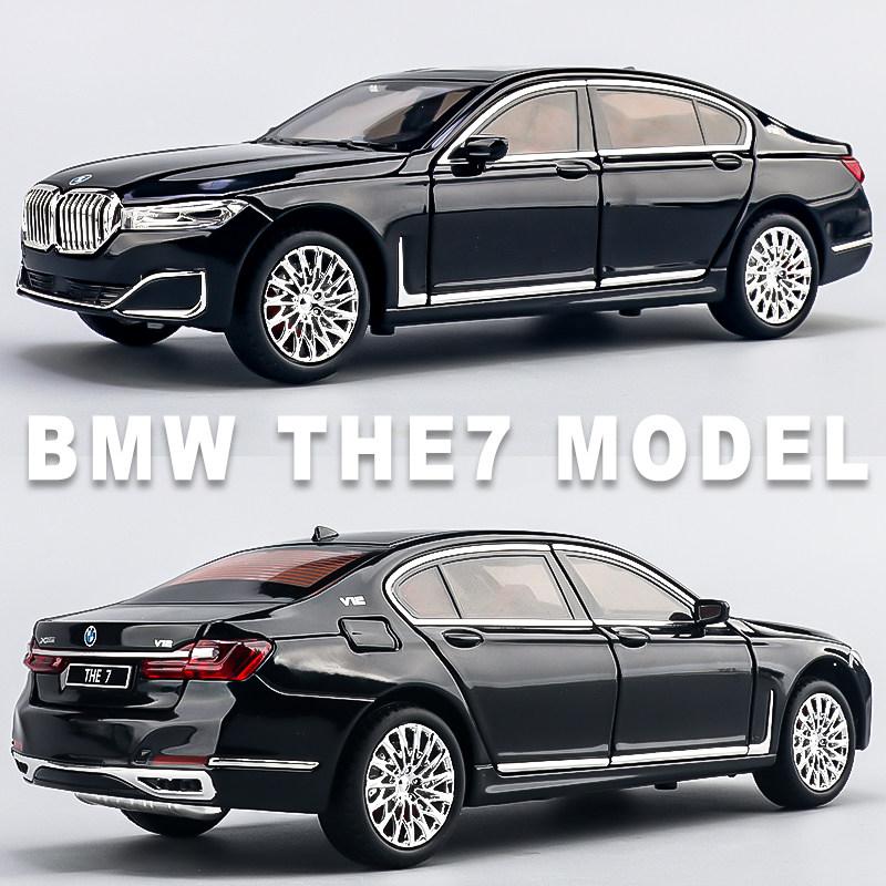 1:24 BMW 760LI 530LI I5M60 Миниатюрная литая игрушечная машинка Модель транспортного средства Домашний декор и украшения для рабочего стола компьютера Праздничный подарок