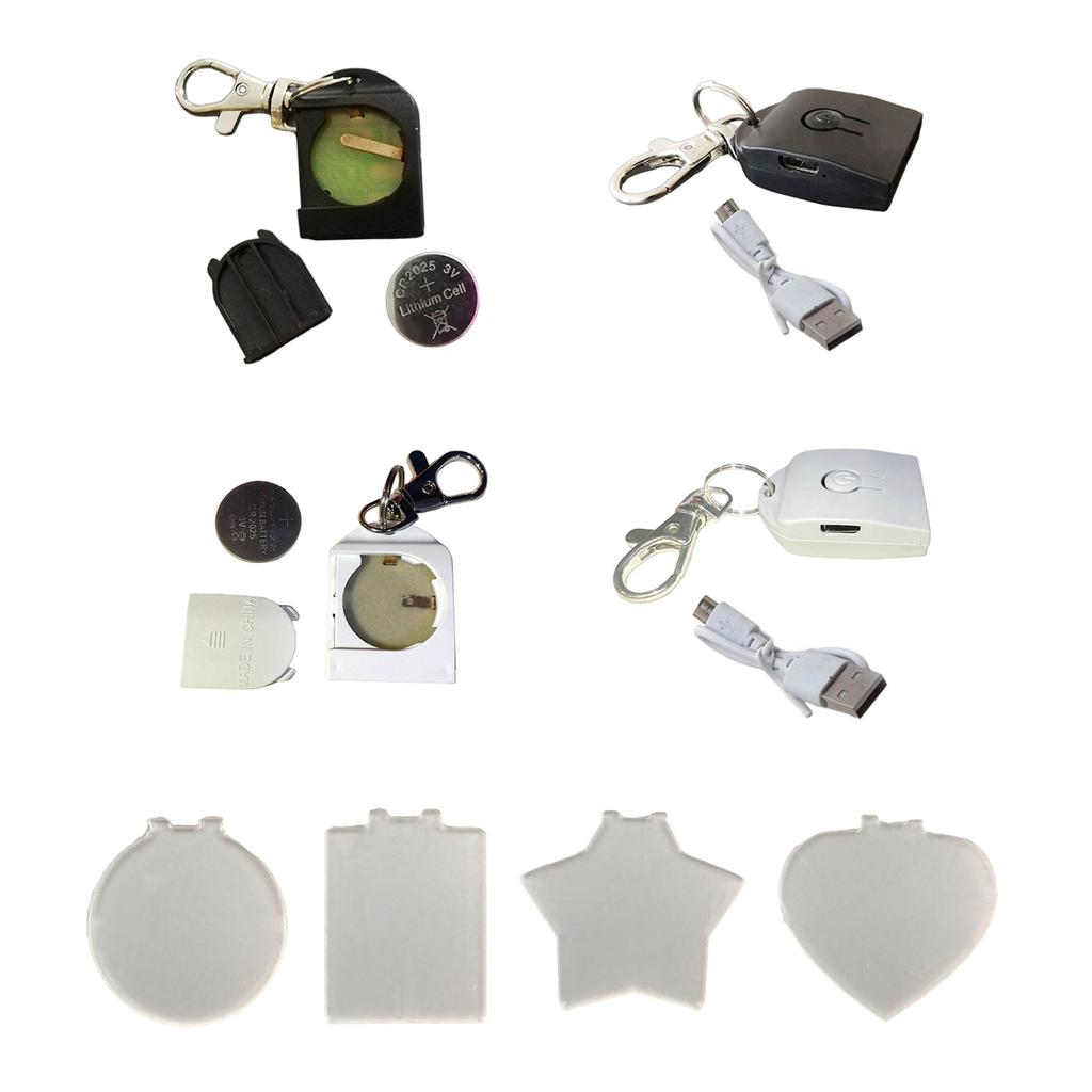 Luminous Hanging Ornaments Light Up Window Ornaments DIY Acrylic Keychain Pendant Charm for Home Christmas Tree Decor