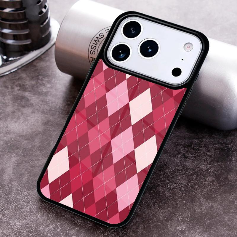 Чехол для телефона с узором «Аргайл» Blair для iPhone 17 16 15 14 13 12 11 Pro Max Plus 17Air Мягкий силиконовый чехол