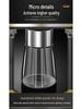 304 Stainless Steel Hand-Crank Coffee Grinder: Large Capacity, Portable, Multi-Function Bean Grinder for Home Use.