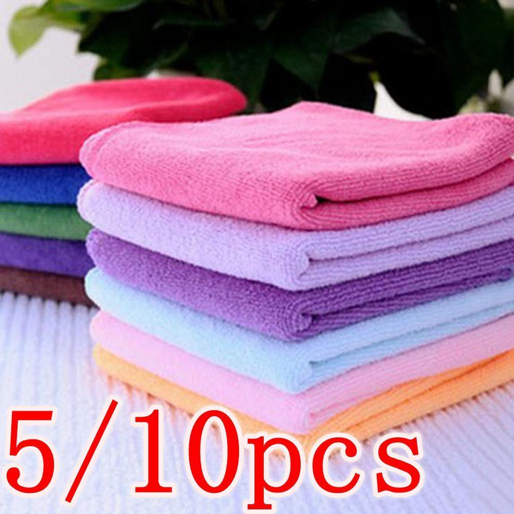 10pcs Useful Cotton Soft Towel Cleaning Towels Face/Hand Towel Wash Cloth