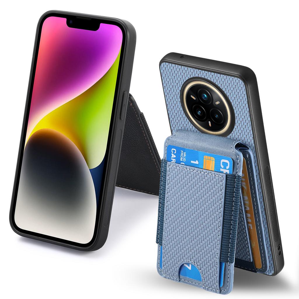 Для Realme 14 Pro 5G Чехол с держателем для карт, подставкой, кожаной задней крышкой