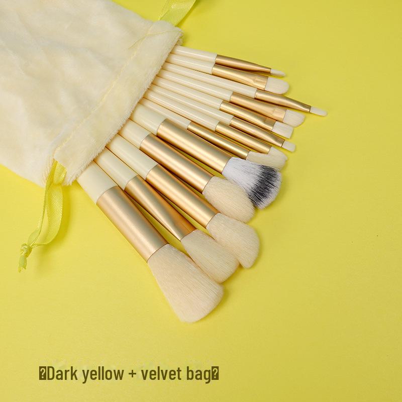 Набор кистей для макияжа Sijiqing из 13 предметов — мягкая щетина для пудры, румян, хайлайтера и бровей