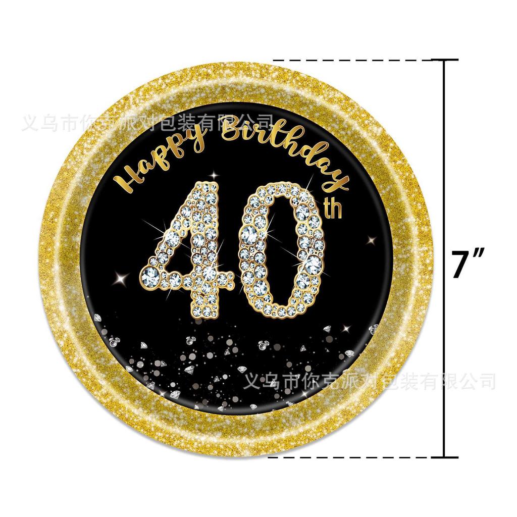 Одноразовые бумажные тарелки и стаканы для вечеринки по случаю 18-летия, Тематическое оформление стола для вечеринки по случаю дня рождения