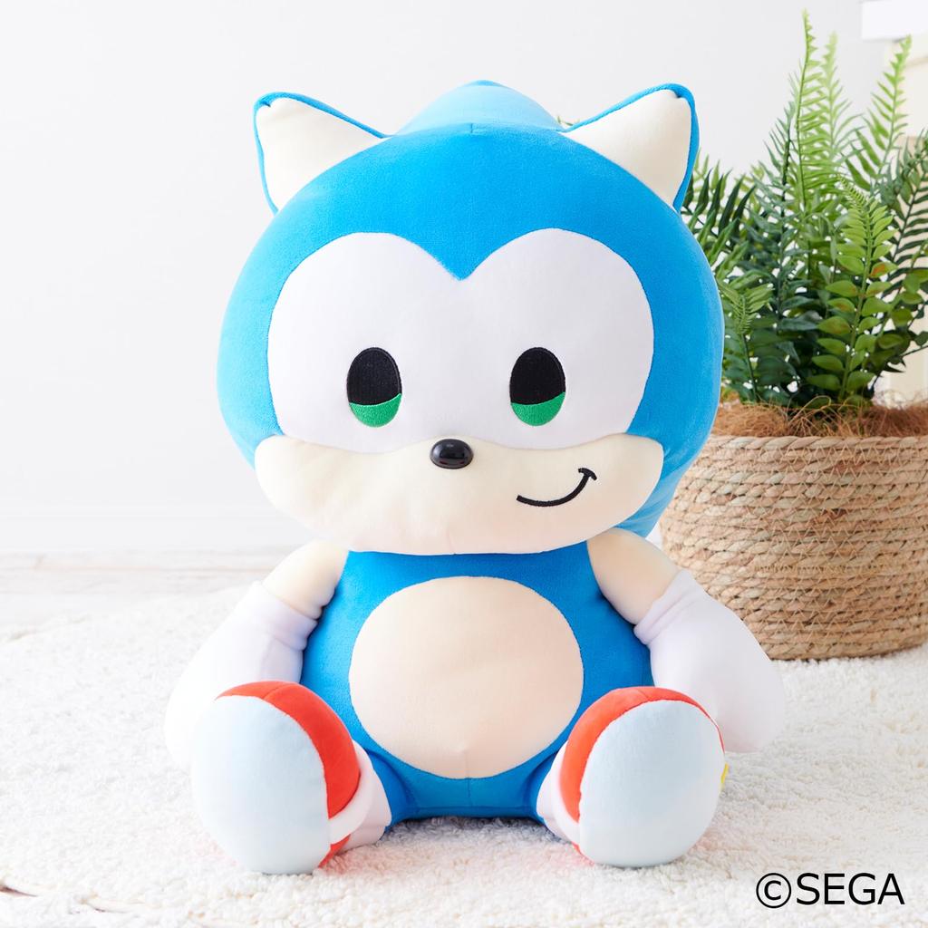 SEGA Fave SONIC FRIENDS Mochi Fluffy Plush L Sonic &