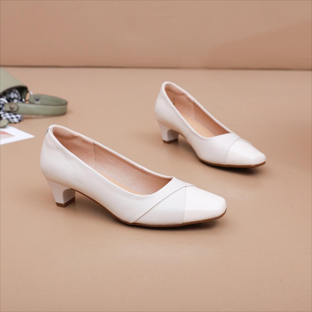 Туфли на высоком каблуке женские из натуральной кожи на низком каблуке женские кожаные туфли маленького размера кожаные туфли женские туфли на маленьком каблуке 4 см