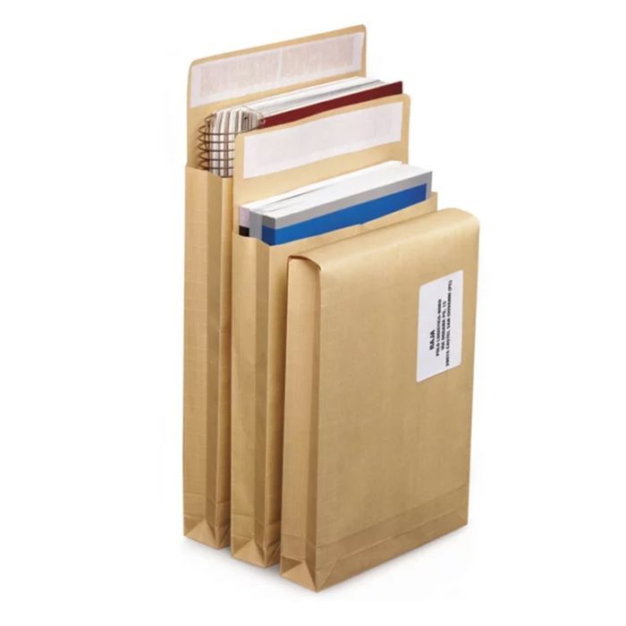 300 pochettes kraft renforcées dépliables - 22,9 x 32,4 cm