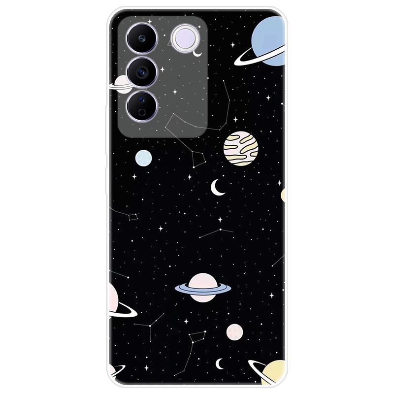 For Vivo V27e V 27e Case Soft Silicone Back Cover Cartoon Phone Case Diversification