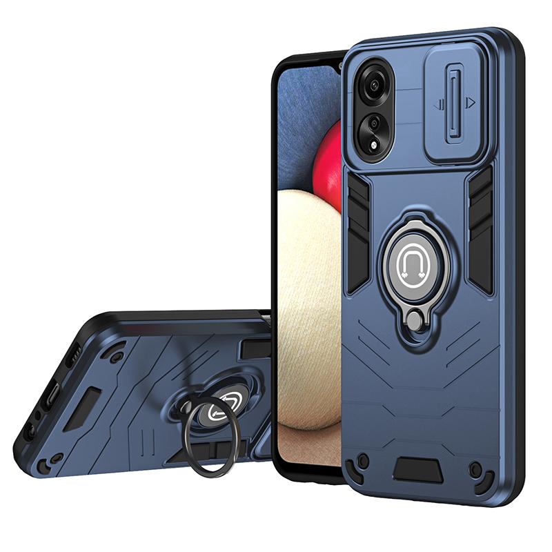 Гибридный прочный противоударный чехол-броня для OPPO A77 A78 A79 A96 A98 5G с магнитным держателем и жестким пластиковым покрытием.