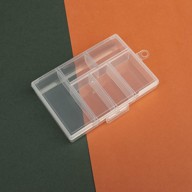 6 слотов, ящик для инструментов для ювелирных изделий, органайзер для хранения бусин, шкатулка для ювелирных изделий, пластиковая упаковка, подарочная коробка для сережек и колец для ювелирных изделий