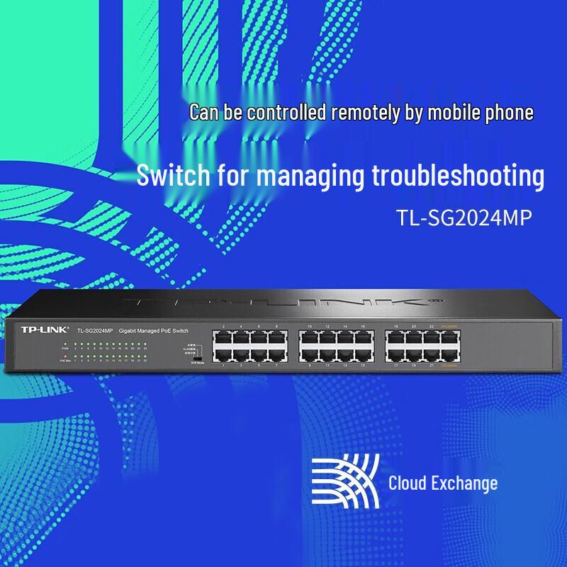 TP-LINK TL-SG2024MP 24-Port Gigabit PoE+ Cloud Managed Switch