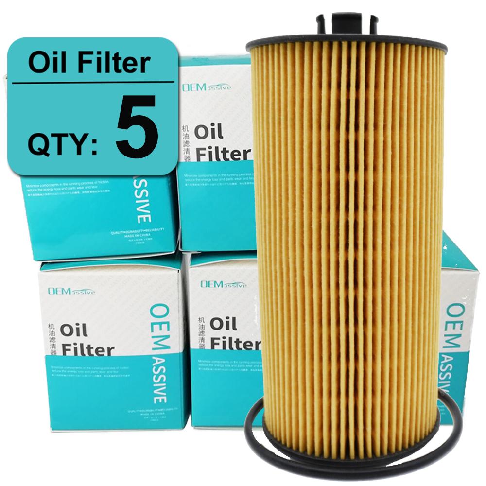 5x Engine Oil Filter 6.0L 6.4L Powerstroke Diesel 3C3Z-6731-AA For Ford E350 E450 F250 F350 F450 F550 2004 - 2007 2008 2009 2010