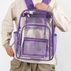 Schoolbag jelly bag student schoolbag sub-new large transparent backpack pvc transparent backpack suitable for university work