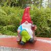 Faceless Garden Coffee Cup Leisurely Gnome Sculpture Resin Ornaments Indoor And Outdoor Home Terrace Decoration