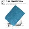 Подходит для iPad 11-го поколения, кожаный чехол для планшета, Samsung Tab S11, чехол-книжка с тиснением «Мандала», поворотный стенд
