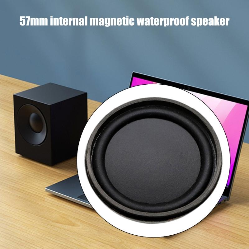 1 шт. Мощные 57-мм Металлические Динамики с Внутренними Магнитами 4 Ом Сабвуферные Динамики для Аудио Колонки Водонепроницаемые