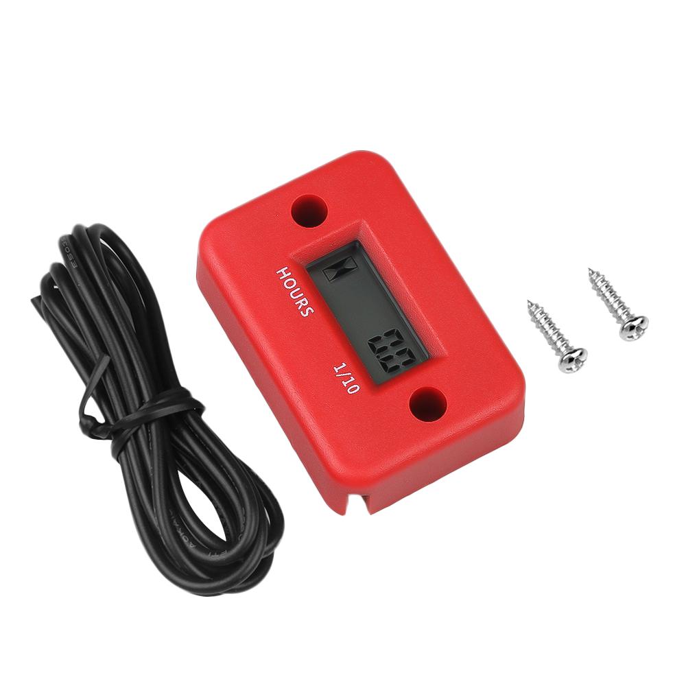 Цифровой счетчик часов, ЖК-счетчик для квадроцикла, мотоцикла, тахометры, снегоход, бензин, лодка, генератор, велосипед, автомобильные аксессуары