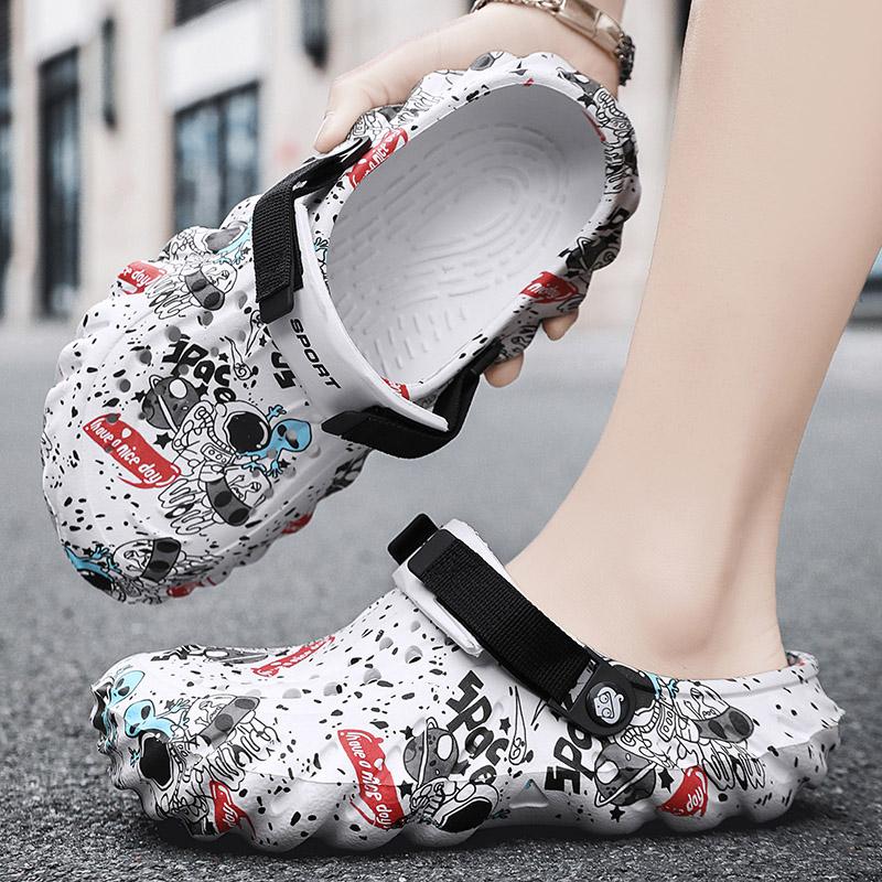 Модные мужские тапочки, удобные пляжные сандалии, нескользящая садовая обувь, обувь для шеф-повара, летняя повседневная обувь, обувь для медсестры, доктора, шлепанцы