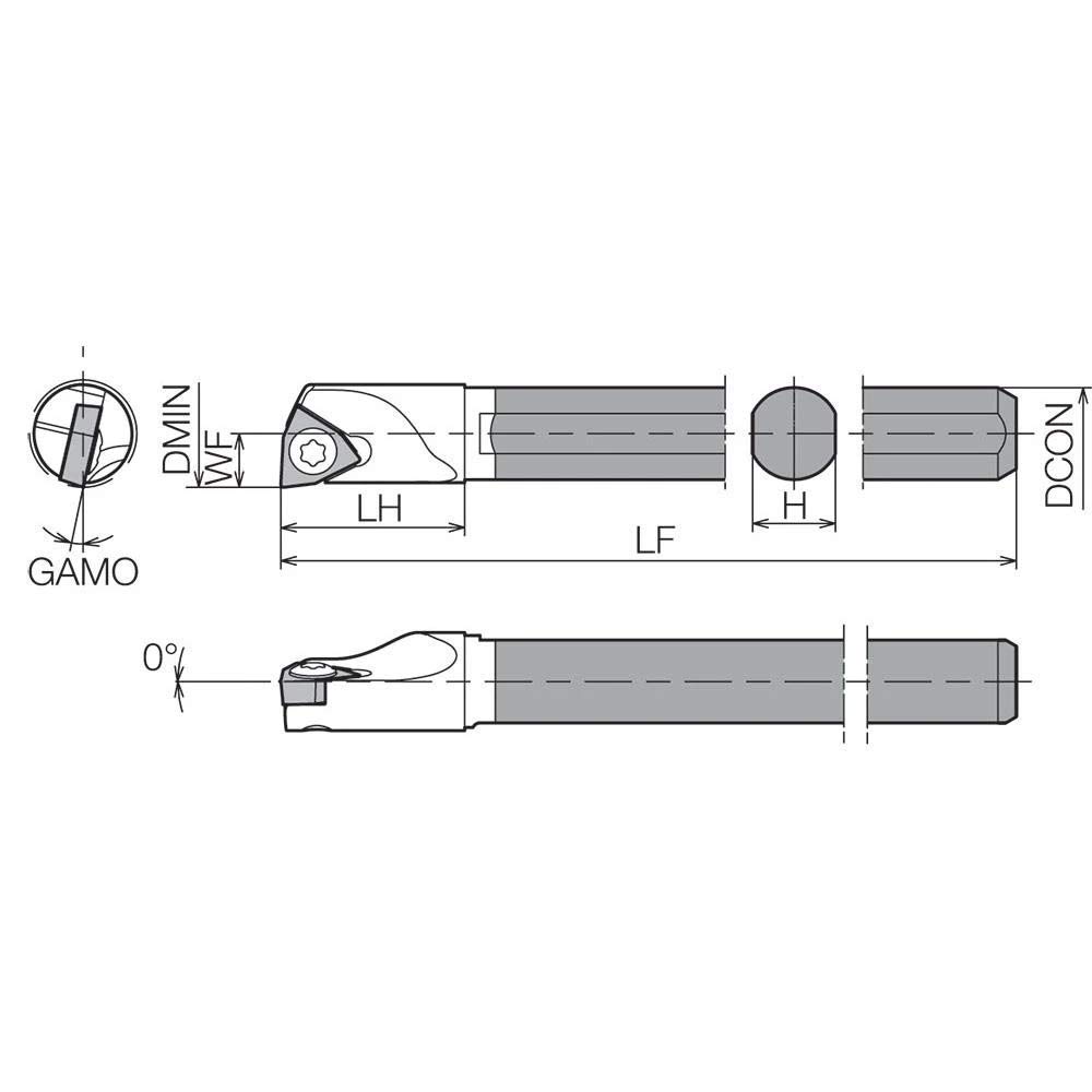 Держатель для обработки внутреннего диаметра Kyocera C05HSWUBR0606AN (КИОСЕРА)