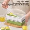 Квадратная силиконовая форма для кубиков льда с крышкой, 6 ячеек, легкое извлечение, штабелируемая, без BPA, для домашнего бара, безопасная для посудомоечной машины