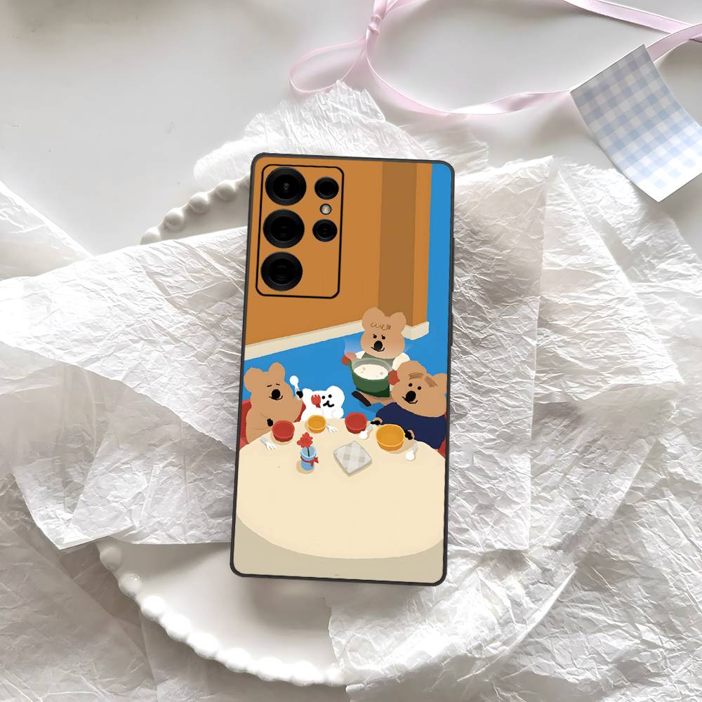 Cute Bear Quokkas Magsafe Phone Case For Samsung S 24 Fe 25 Ultra Plus 20 Lite 21 30 22 23 24 22 Ultra 5G Fundas