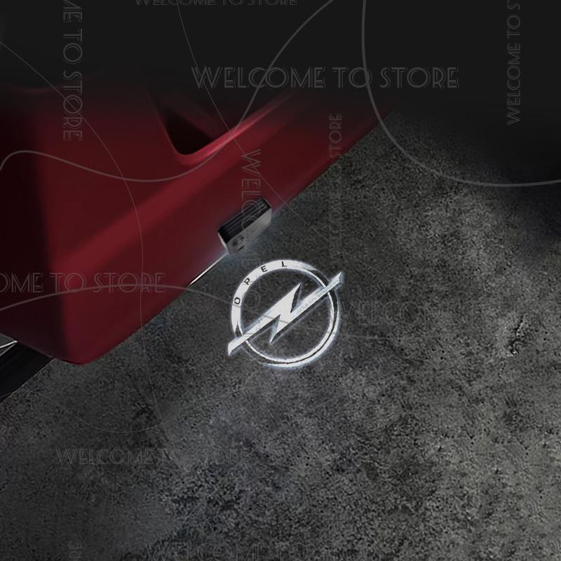 1/2 шт. Для Opel Mokka Corsa Astra Adam Meriva Insignia GTC ЛОГОТИП Светодиодные Проекционные Фонари Приветствия на Дверь Автомобиля Освещение Аксессуары