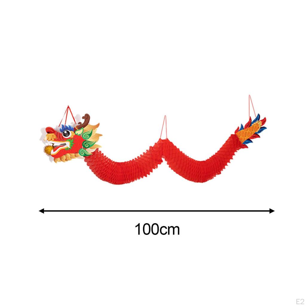 Подвеска-гирлянда в виде китайского дракона для входа и витрины