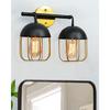 Cage Wall Sconce, Modern Bathroom Wall Light Fixtures 2 Light Bathroom Vanity Light, Fixture for Bathrooms Lights Over Mirror