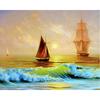 5D Полный Diy Алмазная мозаика Вышивка крестом Две парусные лодки Алмазная вышивка