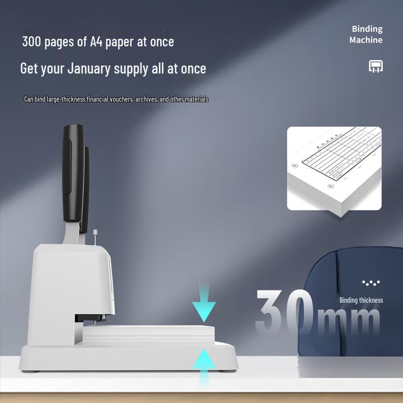 Deli 3878s Manual Financial Binding Machine CN plug (adapter included)