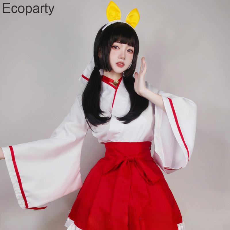 5XL японское платье Лолиты для женщин аниме кикё косплей кимоно костюм юката топ юбки головной убор комплект для девочек костюм для вечеринки на Хэллоуин