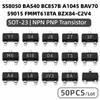 NPN PNP Transistor SOT23/S9018/MMBT4403/S9015/FMMT618TA//BZX84-C2V4/2SC1623/BAT54/A1015 Y1 04 J8 2T M6 618 D4 T3 1F A4 L6 JV3 BA