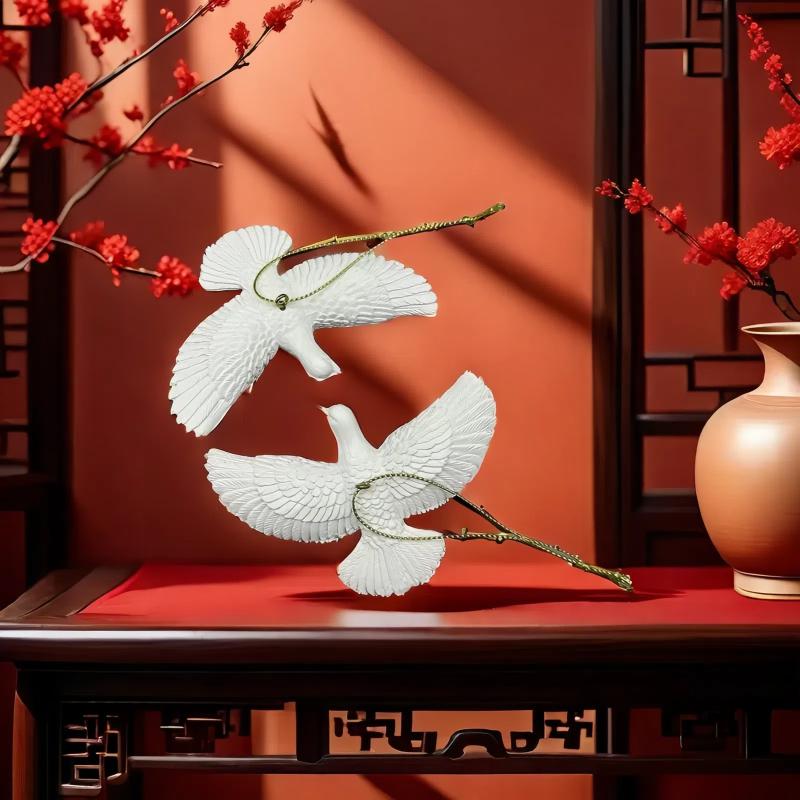 1 шт. Голуби дружбы Смола Рождественское украшение Голуби Украшение для рождественской елки Лучший подарок