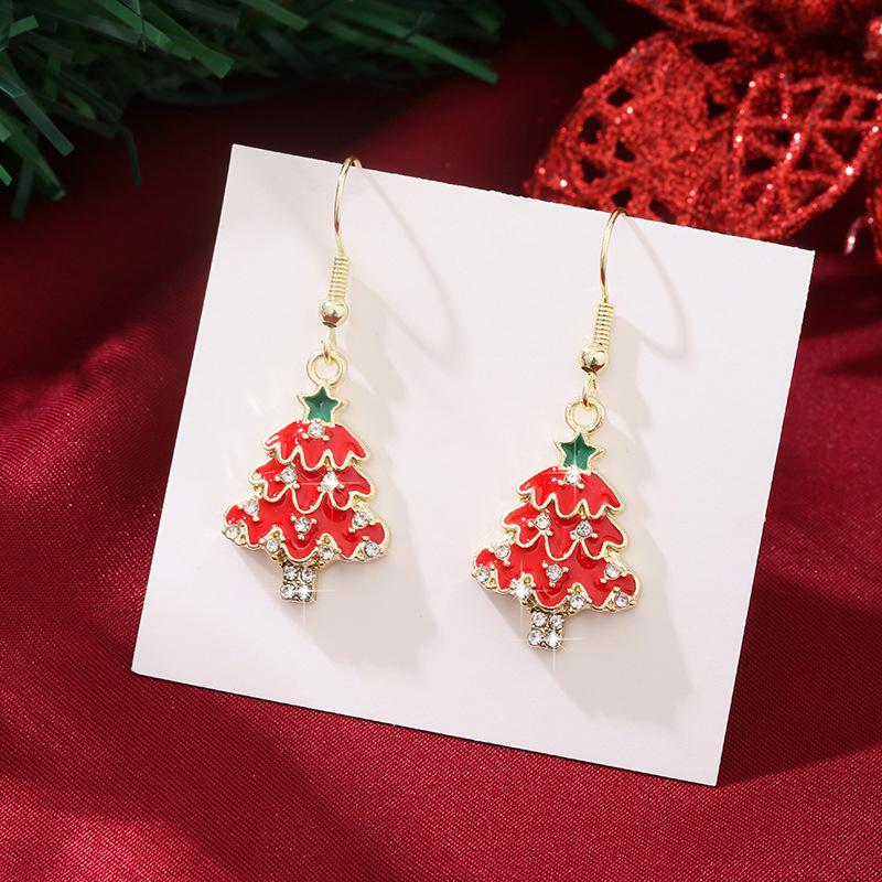 1 Pair of Ladies' Christmas Earrings, Christmas Gift for Everyday Wear, Christmas-themed Jewellery, Ladies' Accessories