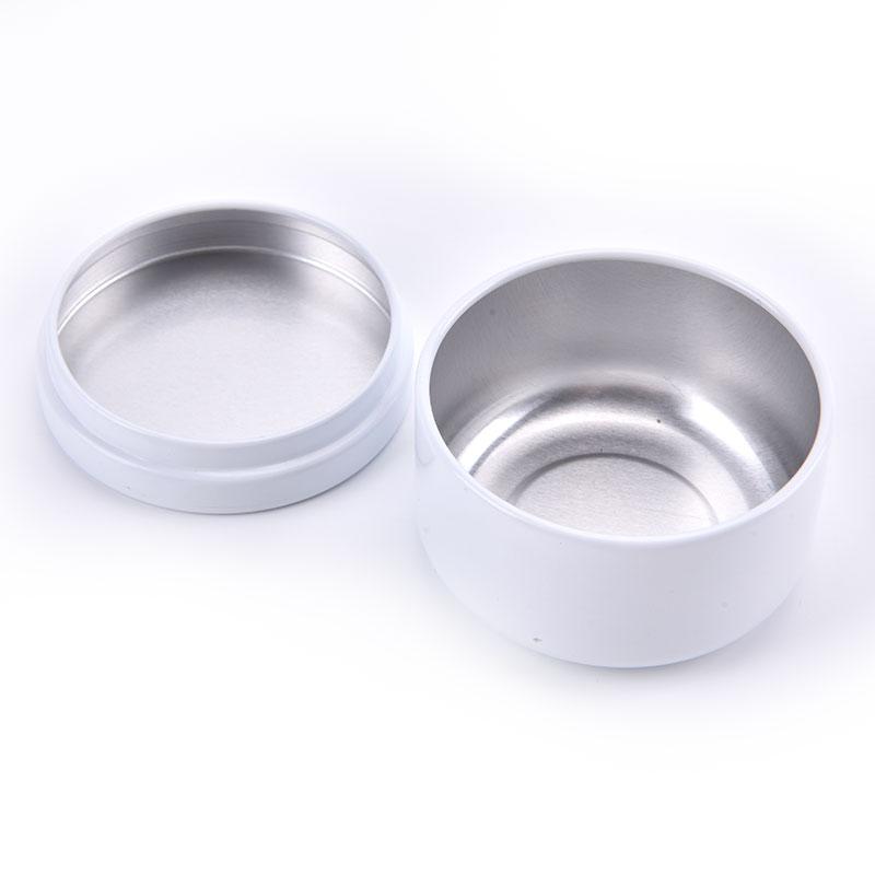 Олово для свечей Круглая металлическая жестяная коробка Олово для свечей Алюминиевая банка для хранения Дорожная банка для свечей
