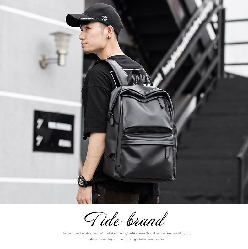 Мужской рюкзак большой вместимости из ПВХ в корейском стиле для бизнеса