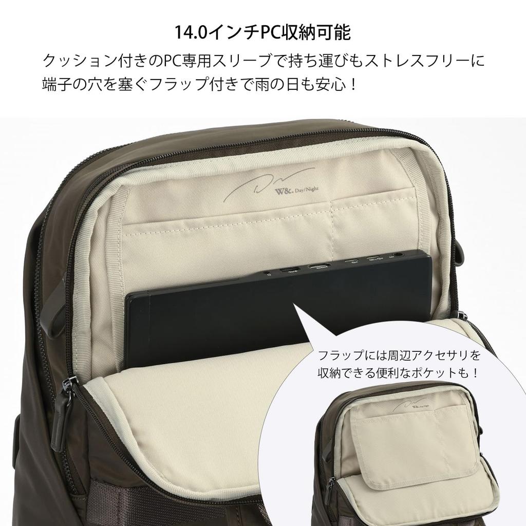 Рюкзак на каждый день Pockes Hug Backpack 3 19 л A4 PC с включенной сумкой-кошельком 20212 Черный [Двойной и Ночной] 14,0 дюйма