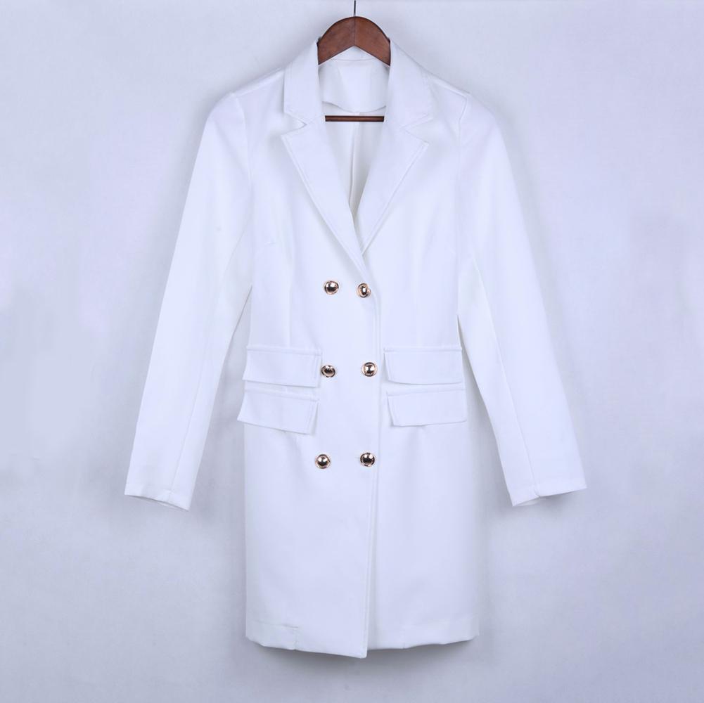 Блейзер с рукавами на груди, официальное рабочее облегающее платье, женское длинное двойное платье