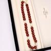 Red Agate & Freshwater Pearl Necklace: New Chinese Light Luxury, High-End Clavicle Chain for Women