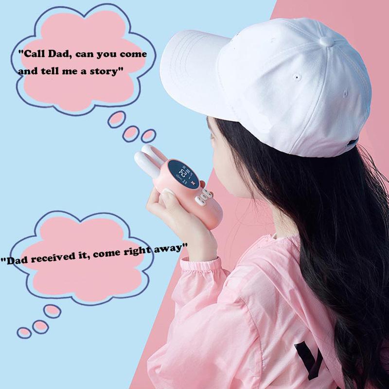 2 шт., детская мини-телефонная рация, детский мультяшный звонок, рация, игрушки, диапазон 3 км, радио UHF, переговорное устройство для мальчиков и девочек, подарки