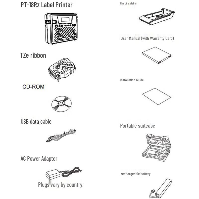 Brother PT-18Rz Portable Label Maker