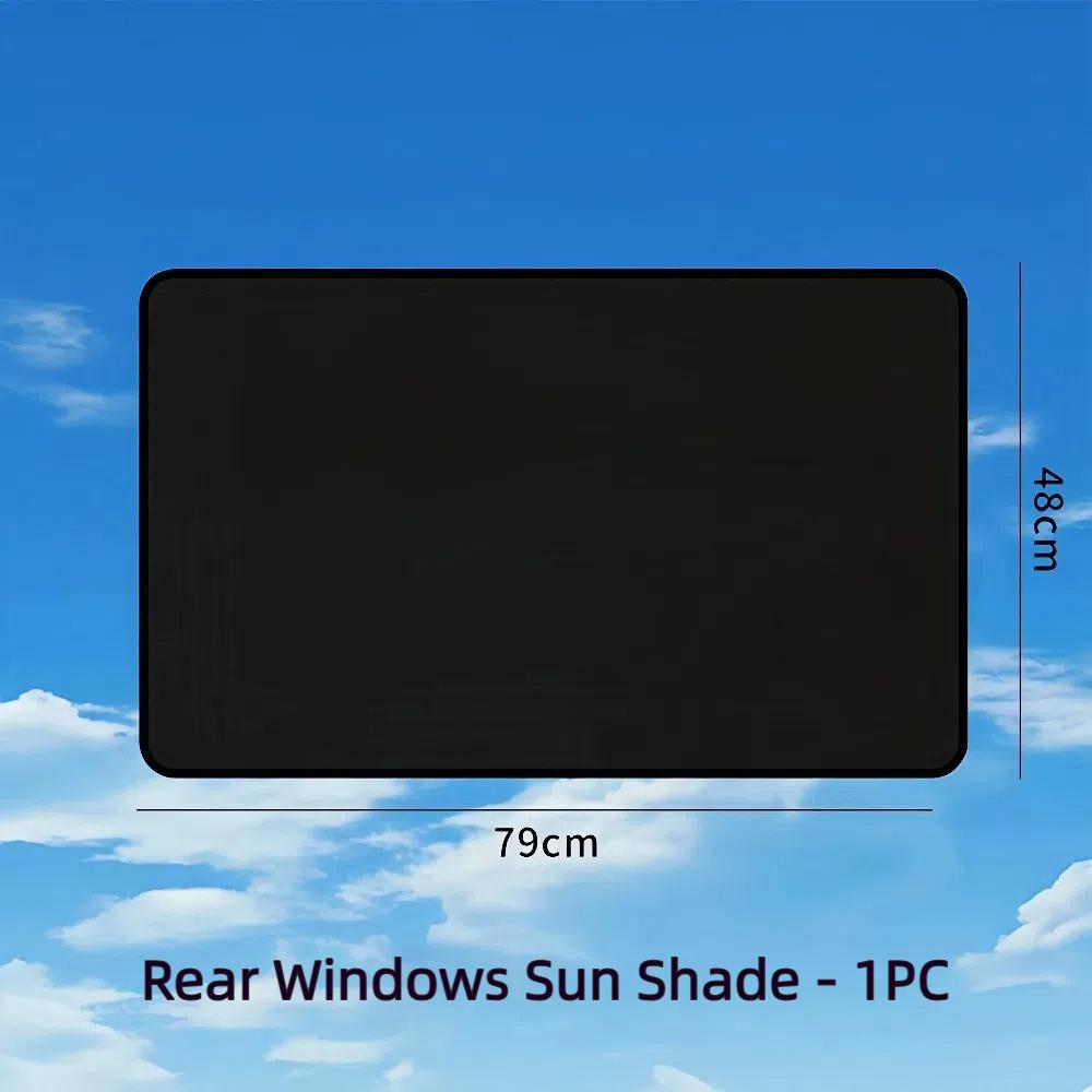 Магнитные солнцезащитные шторки EasyClip для автомобиля - Без клея, УФ-шторки для передних и задних окон | 98% УФ-блок, многоразовая складная шторка для внедорожника/седана