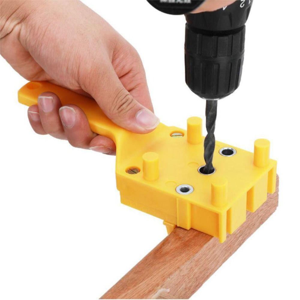 Straight Hole Clamp Carpentry Dowel Joints Carpenter Clamp Drill Guide  For Drill Bit Hole