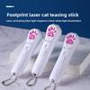 USB Charging Laser Cat Toy, Multi-pattern Cat Paw Print Cat Toy, Infrared Projection Cat Pen